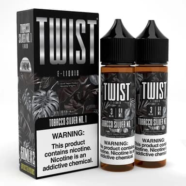 Twist E-Liquids - 120ml (60ml 2-Pack) — Tobacco Silver No. 1.
