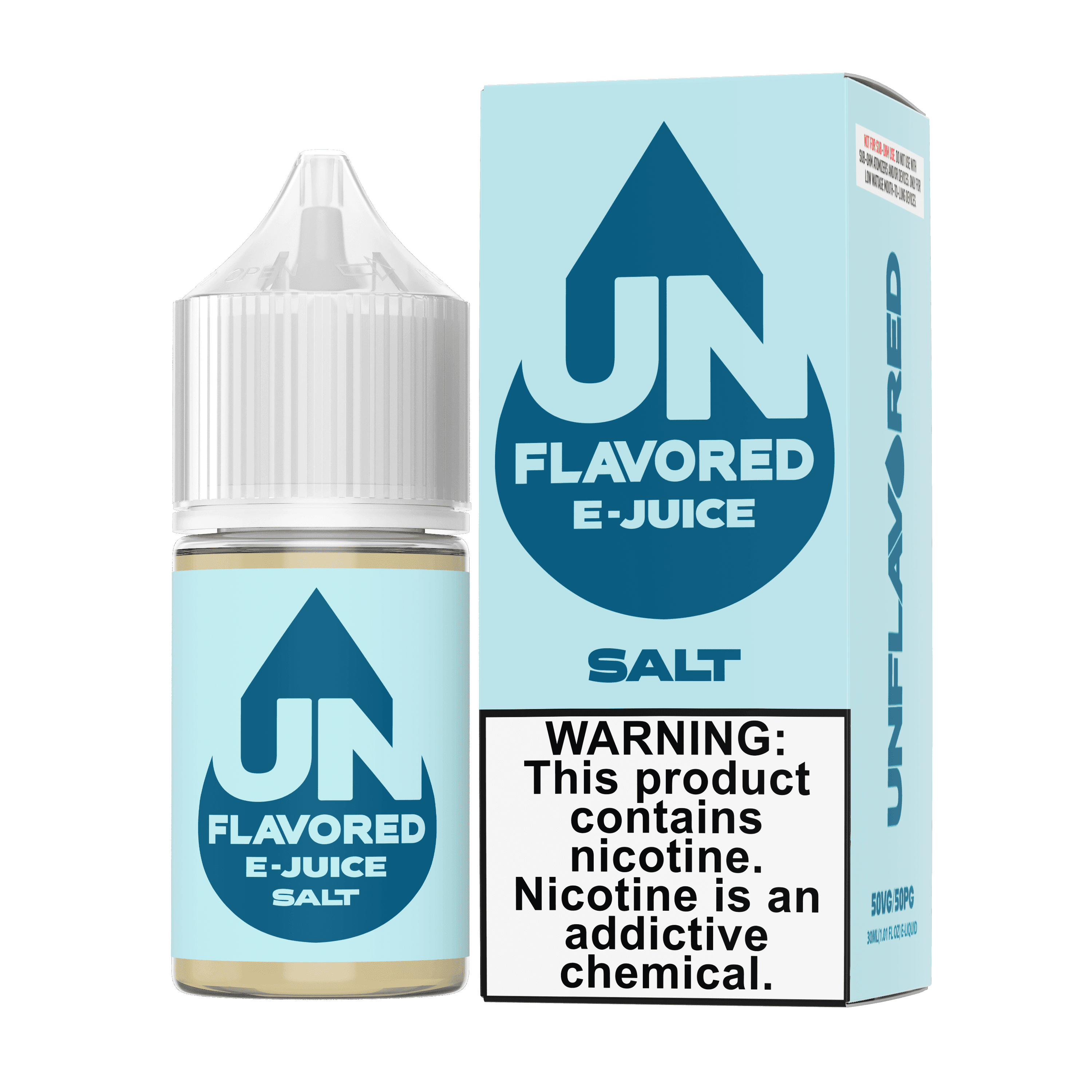 Unflavored SALT - Unflavored E-Juice - 30mL