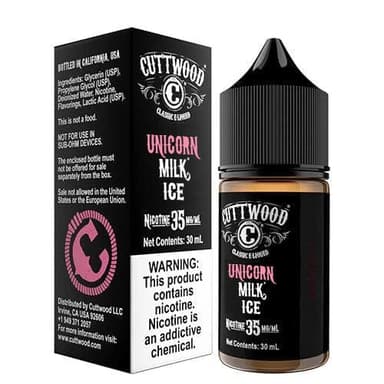 Cuttwood E-Liquids Salt - 30mL — Unicorn Milk ICE