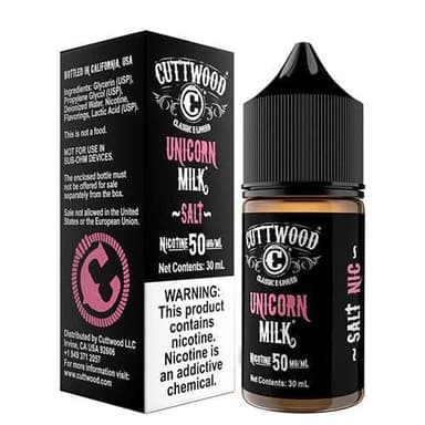 Cuttwood E-Liquids Salt - 30mL — Unicorn Milk