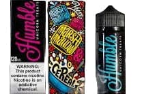 Unicorn Treats Humble Juice Co. 120ml e-liquid bottle with colorful unicorn-themed label and vibrant design.