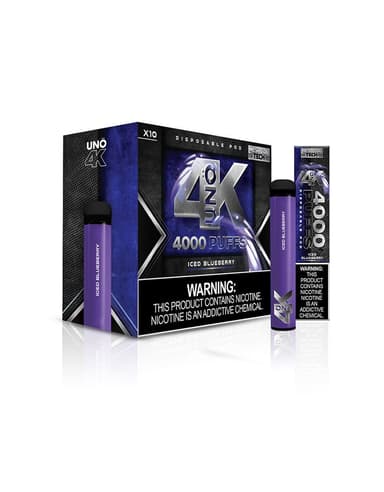 UNO 4K | 4000 Puff Disposable Vape — Iced Blueberry