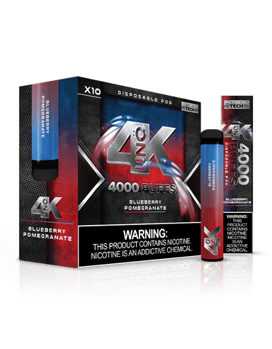 UNO 4K | 4000 Puff Disposable Vape — Blueberry Pomegranate
