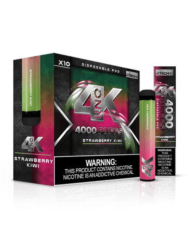 UNO 4K | 4000 Puff Disposable Vape — Strawberry Kiwi