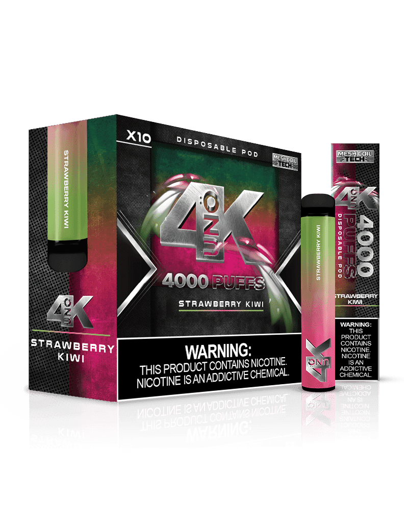 UNO 4K | 4000 Puff Disposable Vape — Strawberry Kiwi