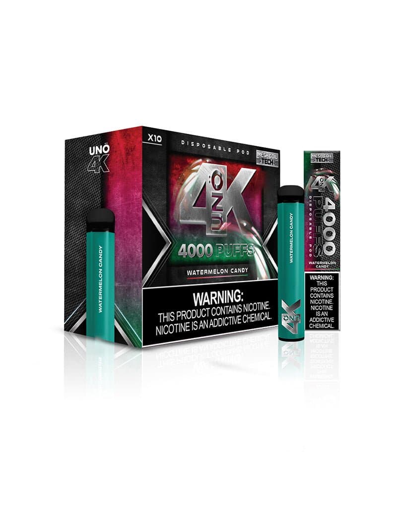UNO 4K | 4000 Puff Disposable Vape — Watermelon Candy