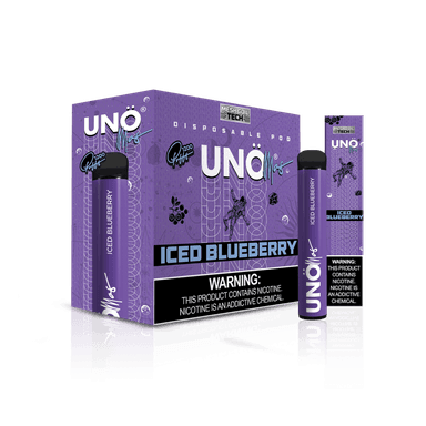 Uno Mas Disposable 5% | 1,200 Puffs — Iced Blueberry