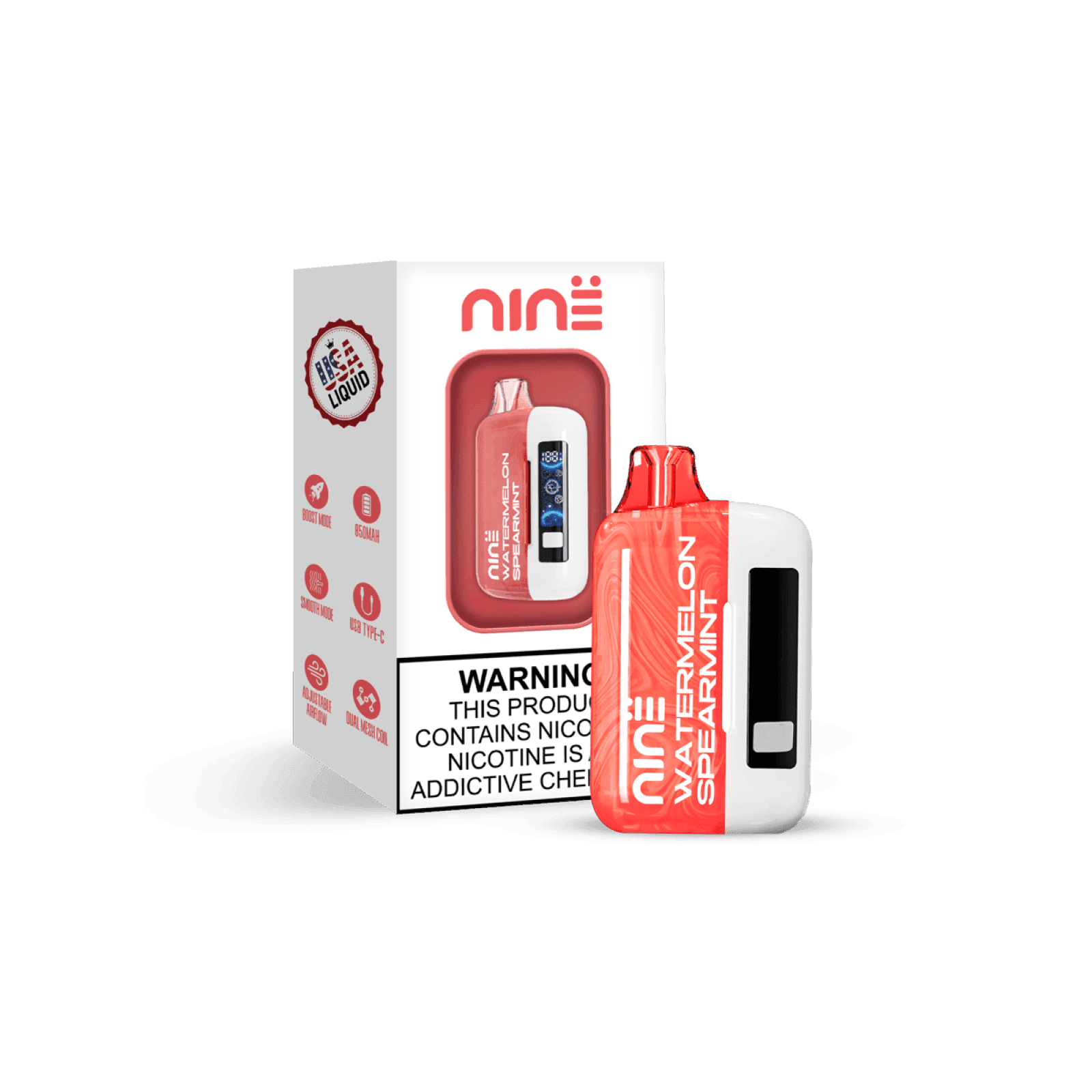 UNO NiNE Full Kit (Battery & Pod) — Watermelon Spearmint