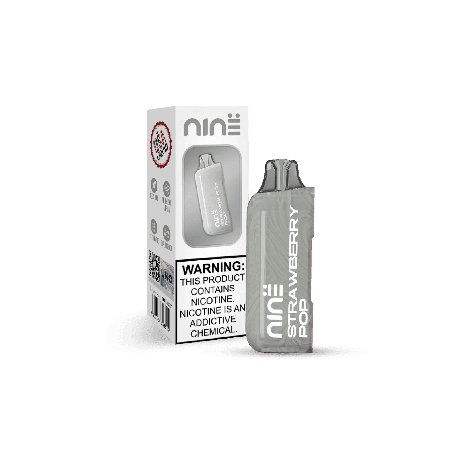UNO NiNE Replacement Pods for vape disposable devices, showcasing Texas-compliant pods with a sleek design and easy pod replacement.