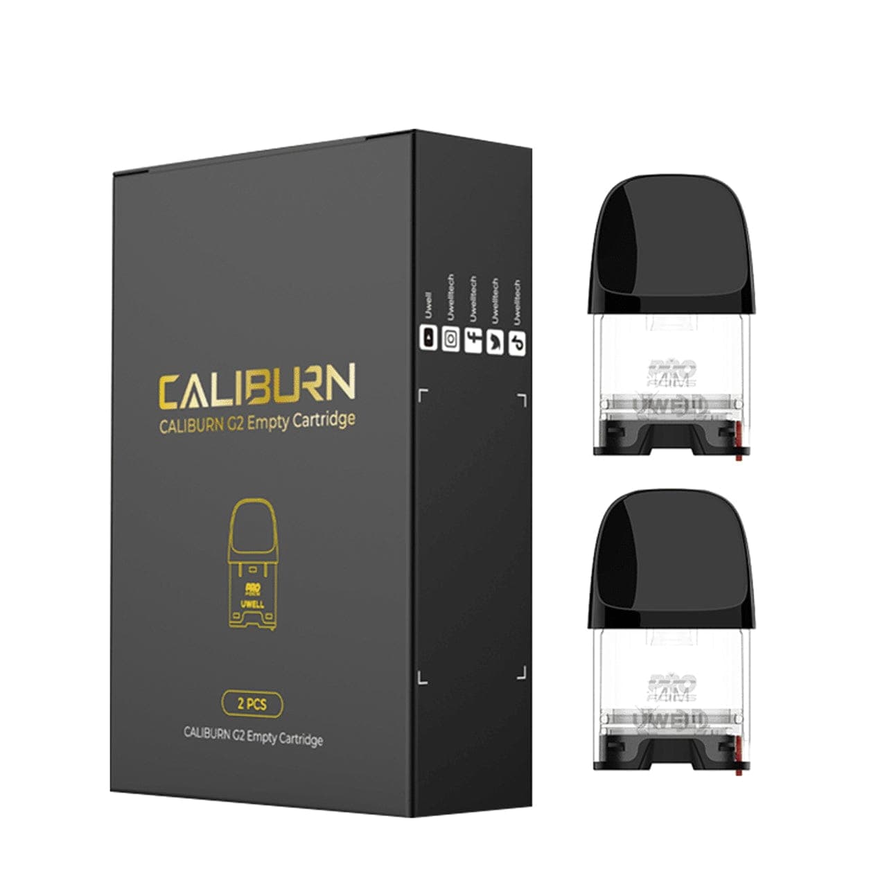UWELL Caliburn G2 replacement pods for the Caliburn G2 vaping device, hardware accessories with refillable e-liquid compartments