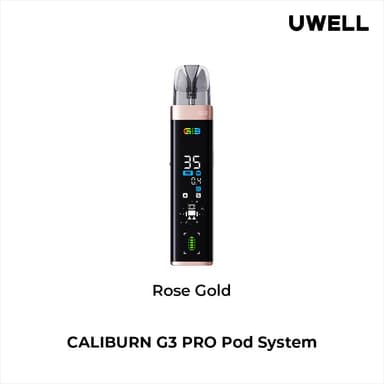 UWELL CALIBURN G3 Pro 35W Pod System — Rose Gold