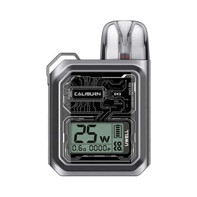 UWELL Caliburn GK3 25W Pod System — Gunmetal Gray