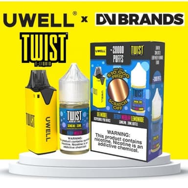 Uwell V6 Refillable Disposables + 30mL Juice Combo — Berry Medley Lemonade (Twist Liquid 50mg)