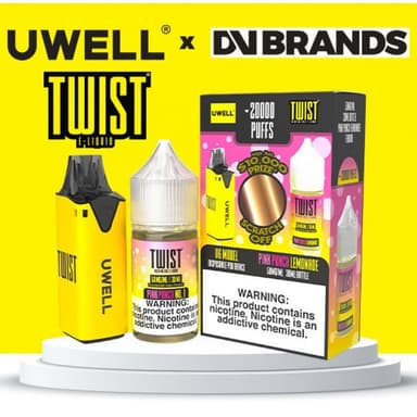 Uwell V6 Refillable Disposables + 30mL Juice Combo — Pink Punch Lemonade (Twist Liquid 50mg)