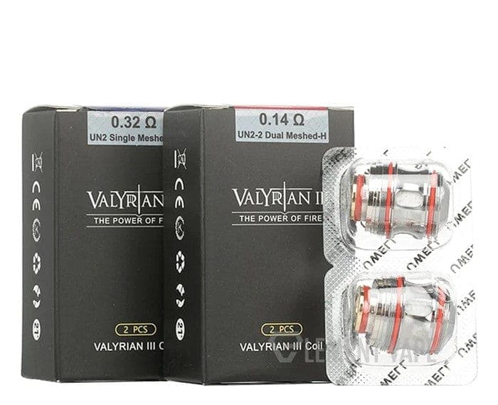 Uwell VALYRIAN 3 replacement coils for vape, showing a pack of UWELL vape coils designed for the VALYRIAN 3 device.