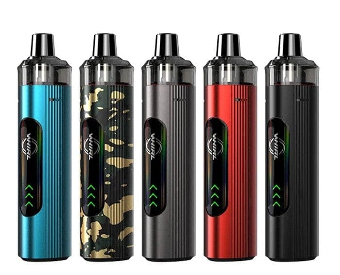 Uwell WHIRL T1 16W pod mod kit with compact design, featuring mouthpiece, adjustable airflow, and sleek hardware finish.
