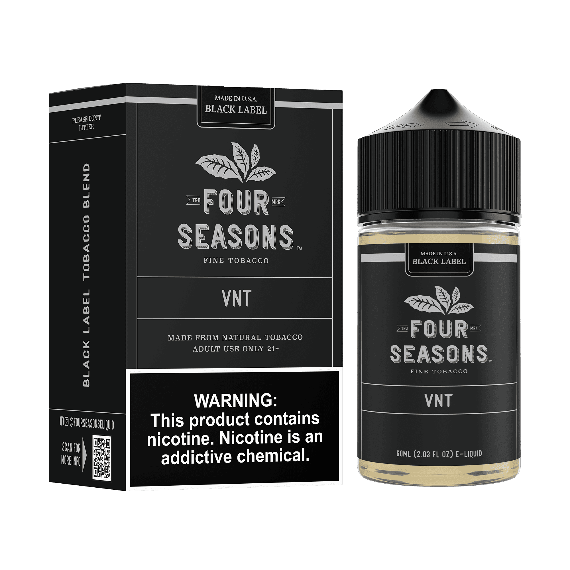 Vanilla Nut Tobacco (VNT) - Four Seasons - 60mL