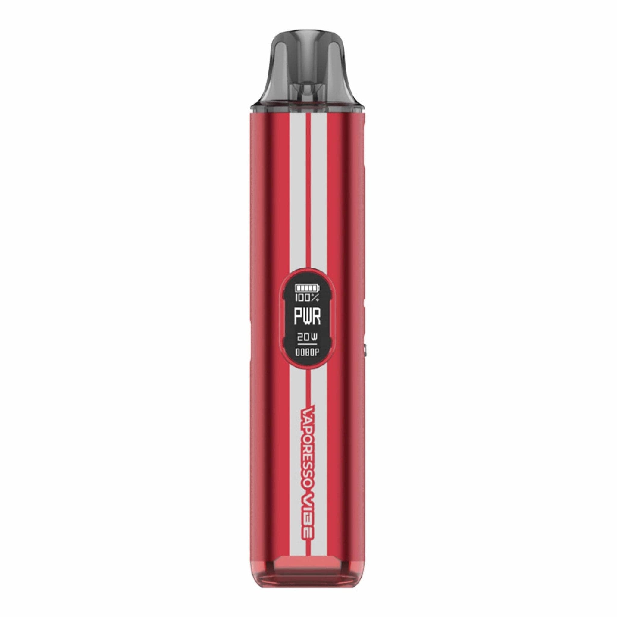 Vaporesso Vibe Pod System hardware with sleek design, featuring a compact body and integrated pod for vaping convenience.