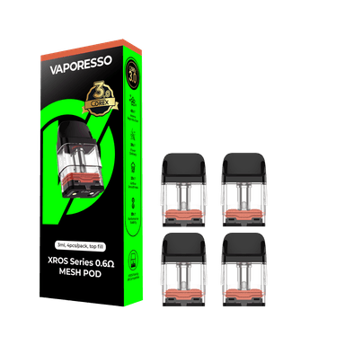 Vaporesso XROS Replacement Pods — Mesh 0.4 ohm COREX 3.0 3mL