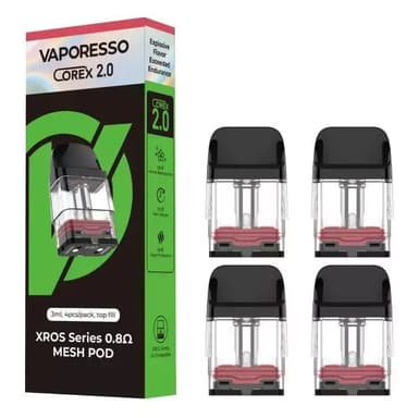 Vaporesso XROS Replacement Pods — Mesh 0.8 ohm COREX 2.0 3mL