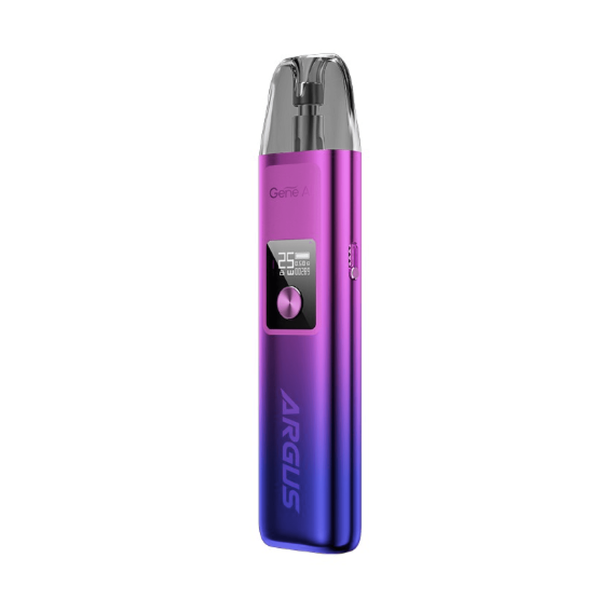 VOOPOO Argus G 25W pod system hardware with sleek design and compact form factor for vaping.
