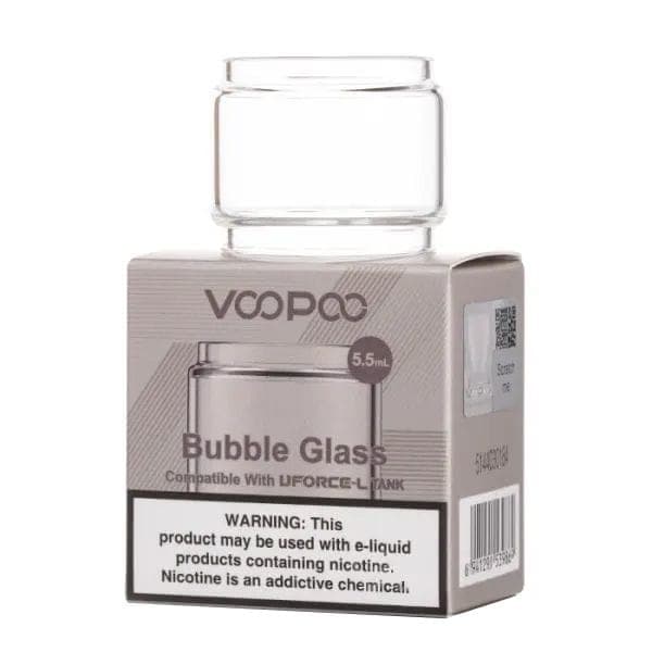 VOOPOO UFORCE-L replacement glass for vape tank, clear glass tube designed for VOOPOO vape devices.