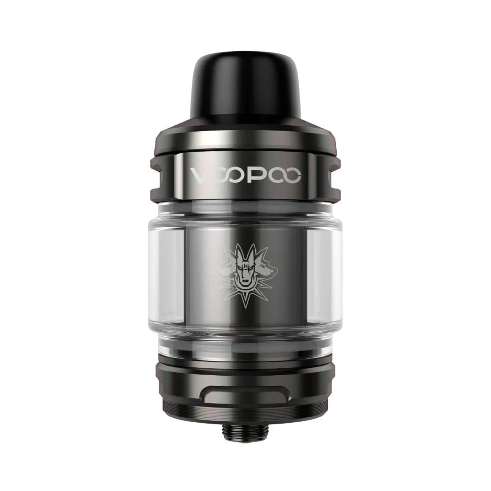 VOOPOO UFORCE-X vape tank with adjustable airflow and glass chamber, designed for use with VOOPOO vape devices.