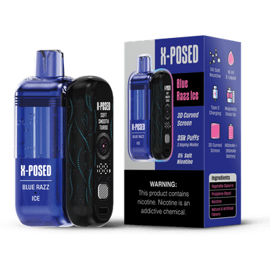 X-Posed 35K Disposable Kit — Blue Razz Ice