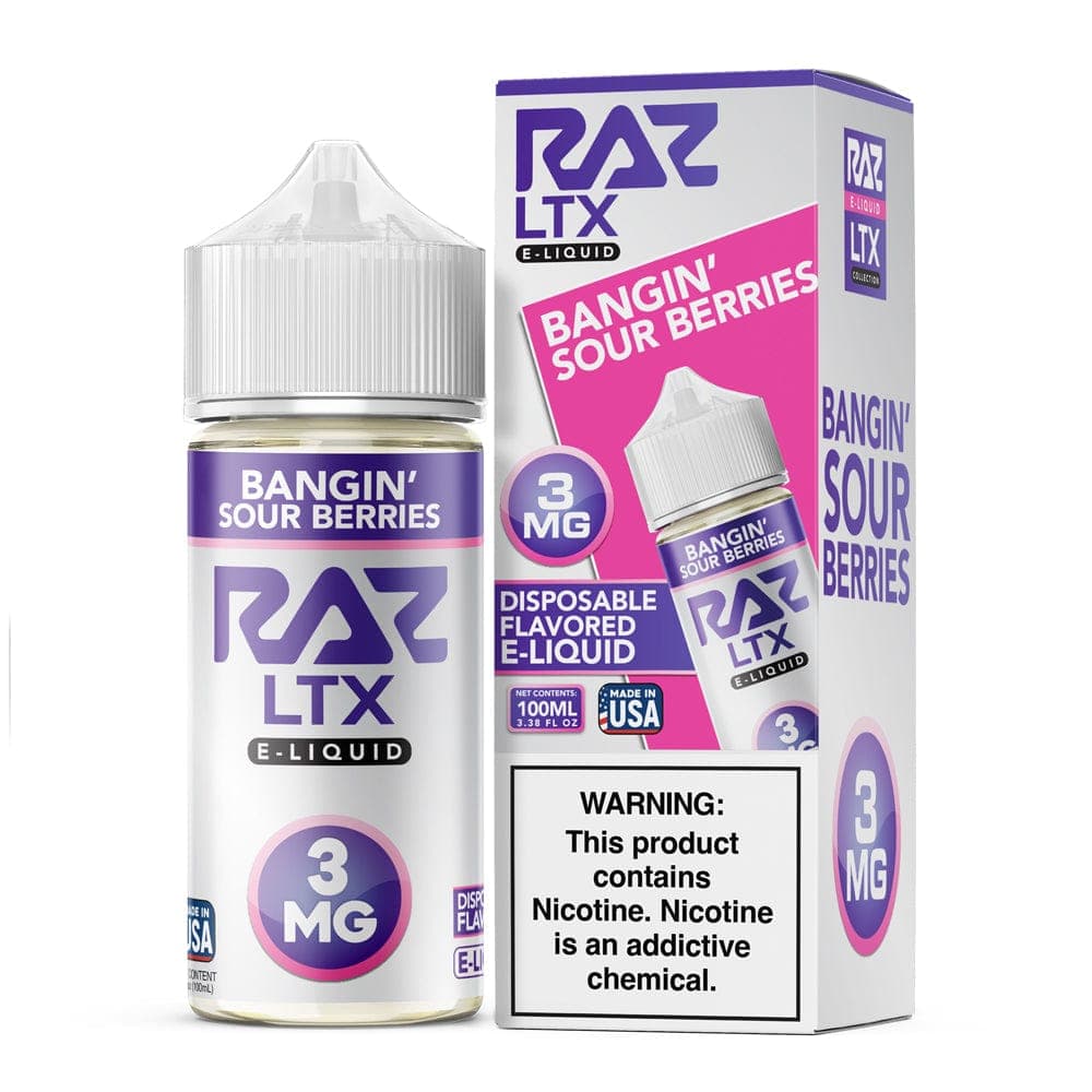 Pod Juice x Raz E-Liquid - 100mL — Bangin Sour Berries — 0mg