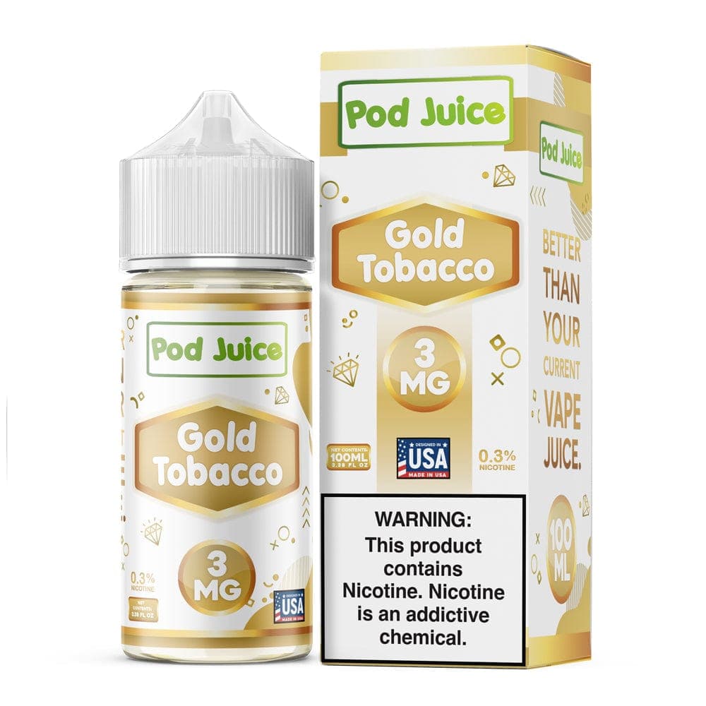 Pod Juice - 100mL — Gold Tobacco — 0mg