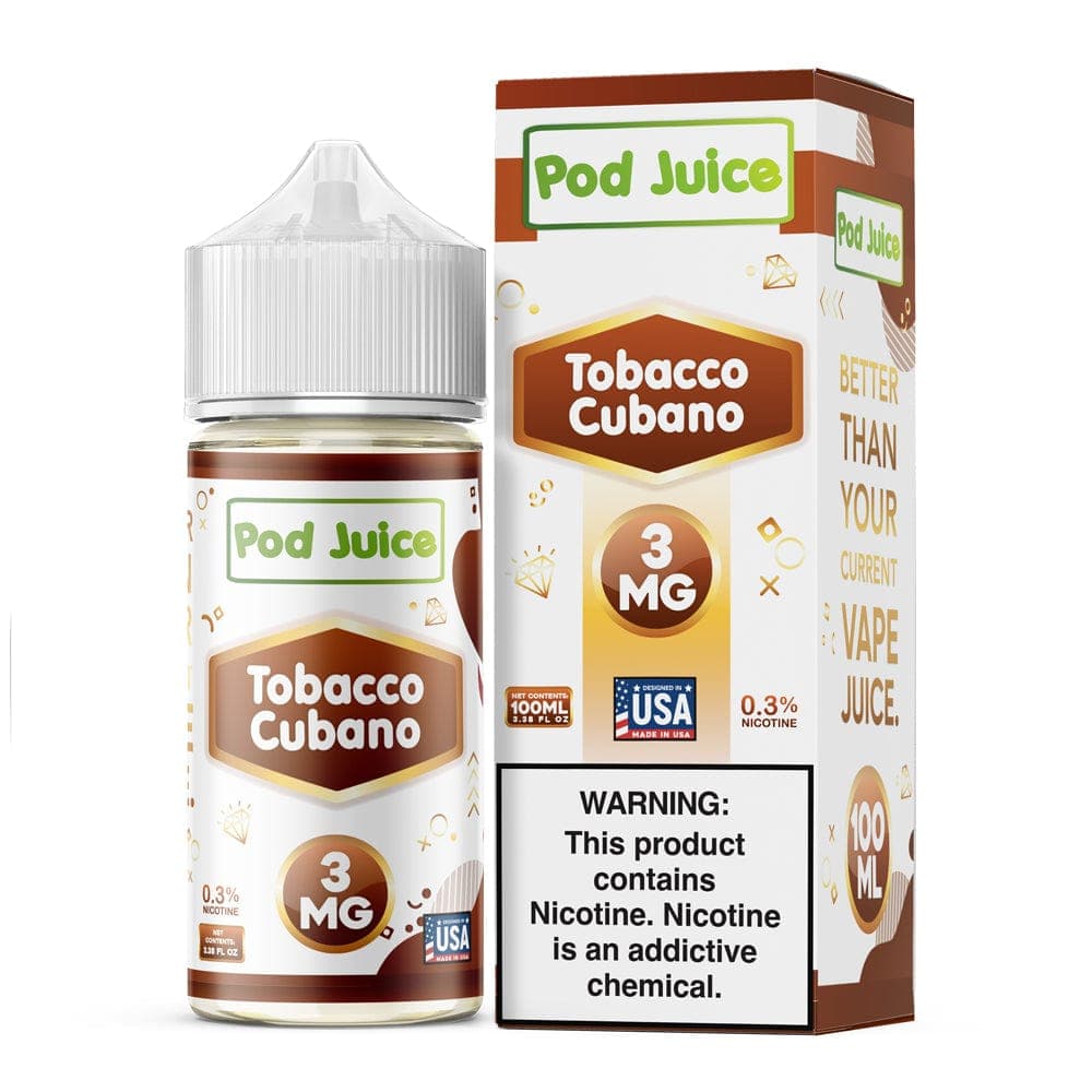 Pod Juice - 100mL — Tobacco Cubano — 0mg