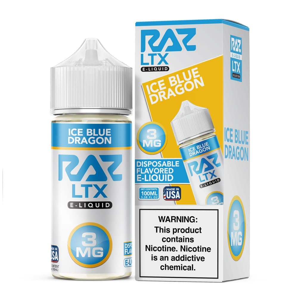 Pod Juice x Raz E-Liquid - 100mL — ICE Blue Dragon — 0mg