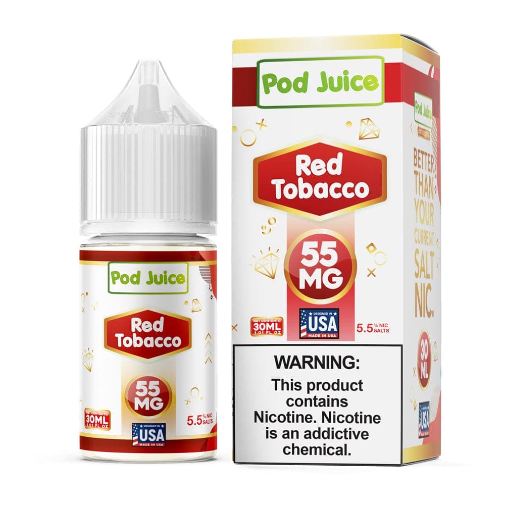 Pod Juice Salt - 30mL — Red Tobacco — 35mg