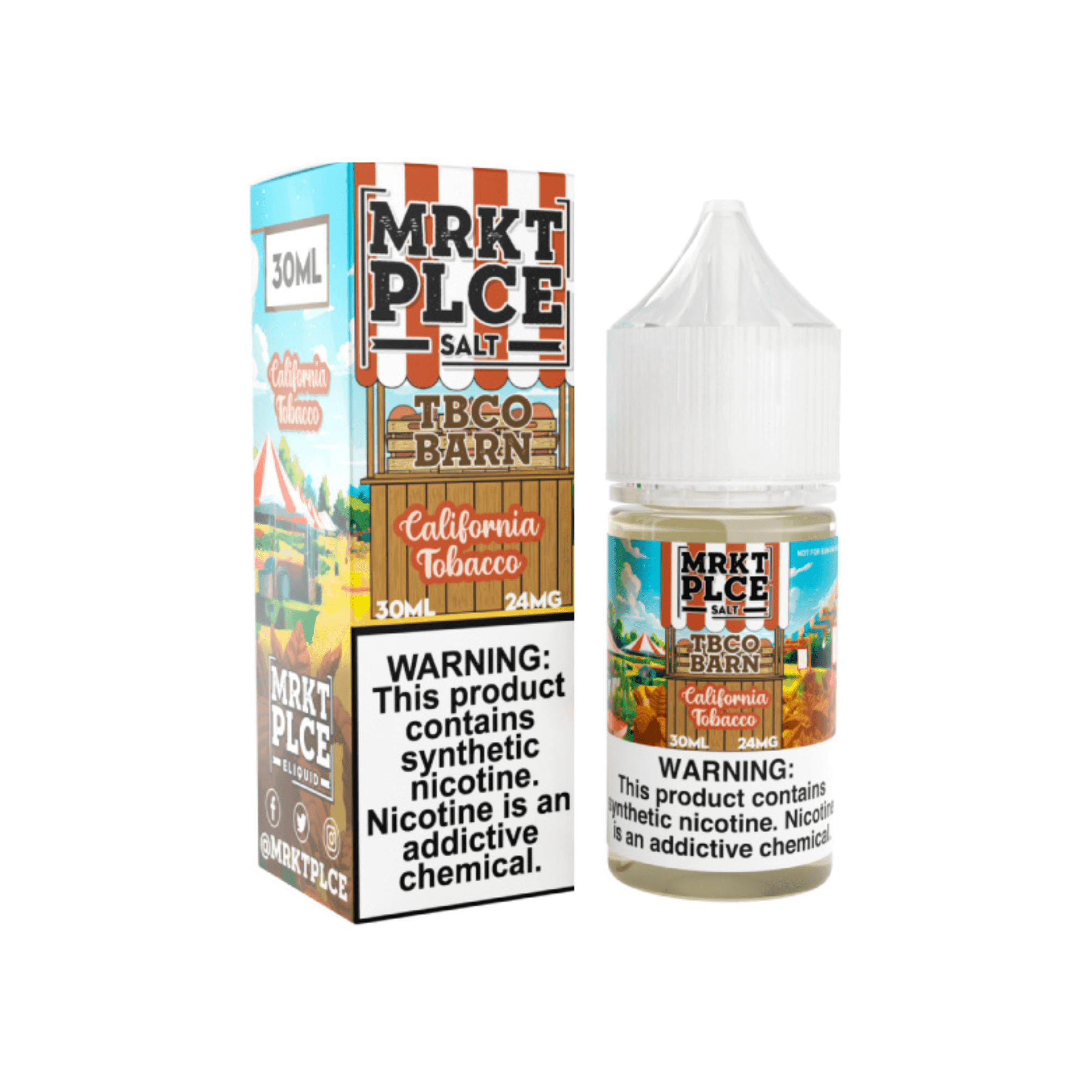 MRKT PLCE Salt - 30mL — California Tobacco — 48mg