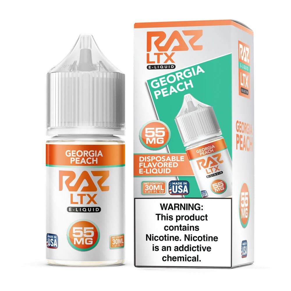 Pod Juice x Raz E-Liquid Salt - 30mL — Georgia Peach — 35mg