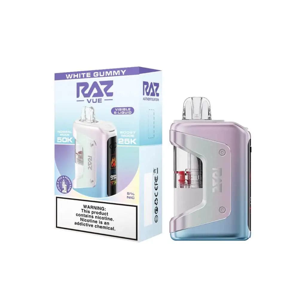 RAZ VUE 50K Disposable Kit — White Gummy