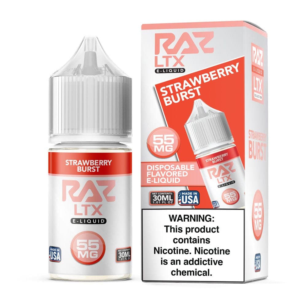 Pod Juice x Raz E-Liquid Salt - 30mL — Strawberry Burst — 35mg