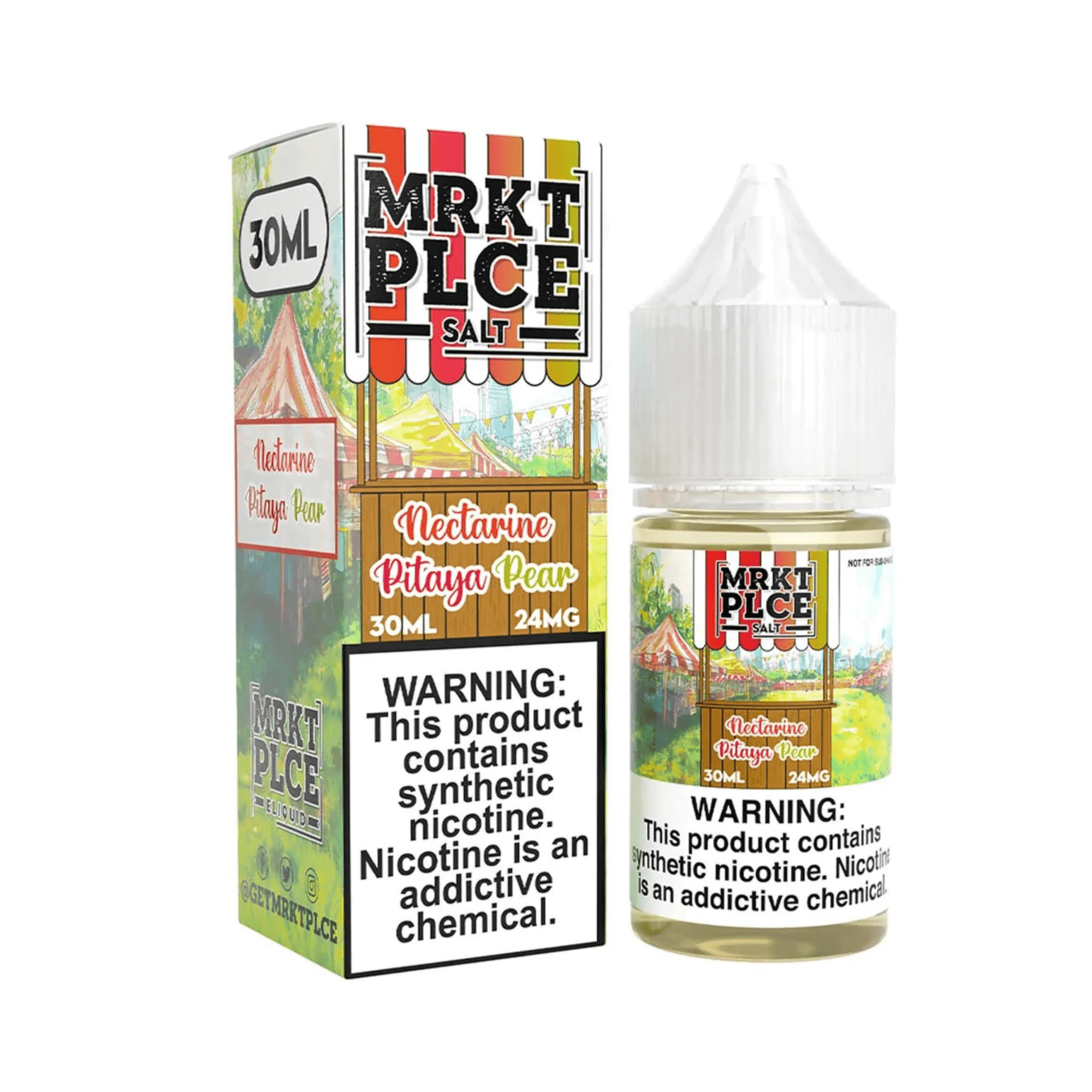 MRKT PLCE Salt - 30mL — Nectarine Pitaya Pear — 48mg