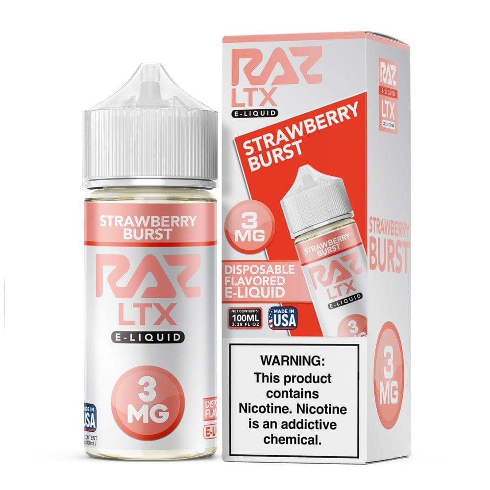 Pod Juice x Raz E-Liquid - 100mL — Strawberry Burst — 0mg