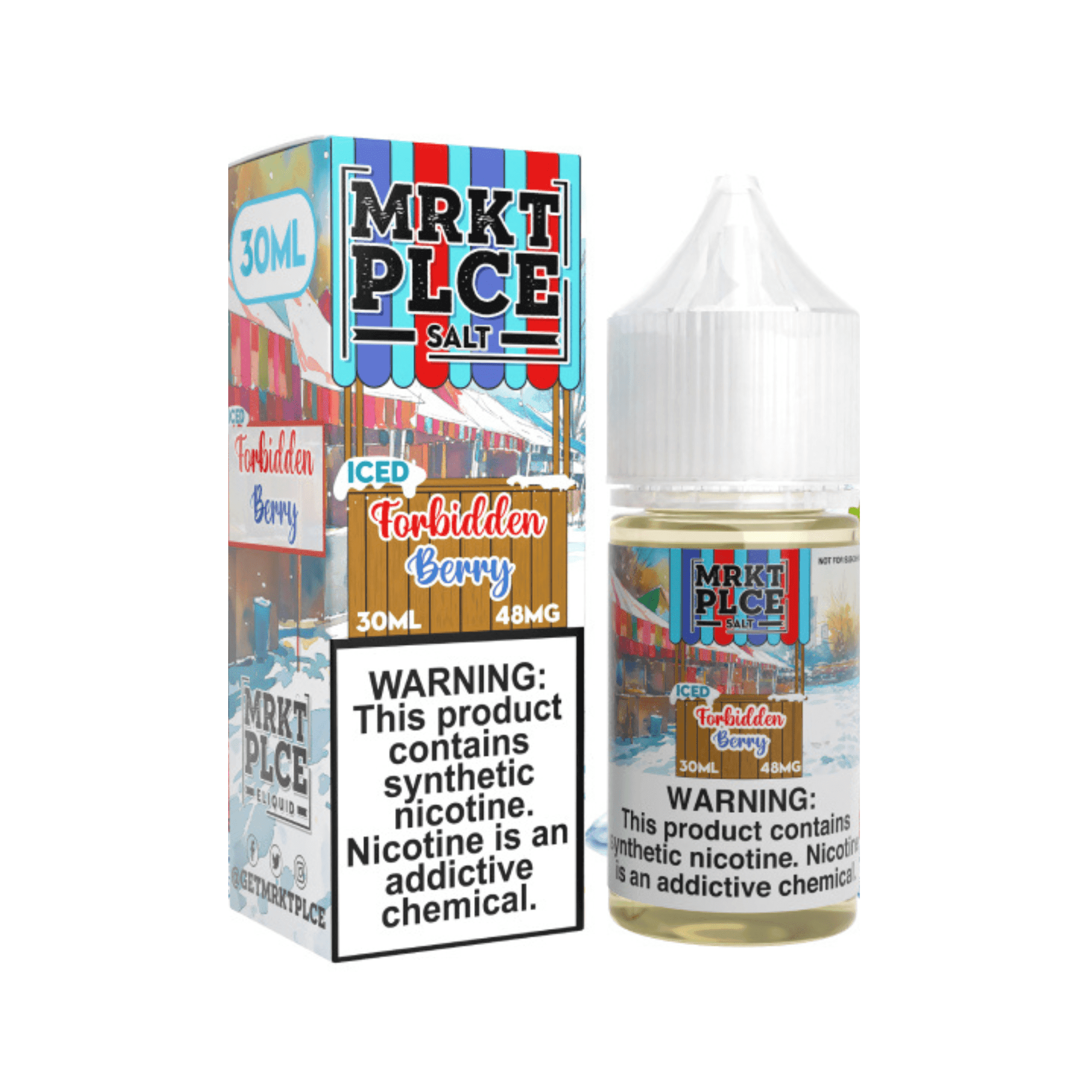 MRKT PLCE Salt - 30mL — ICED Forbidden Berry — 24mg
