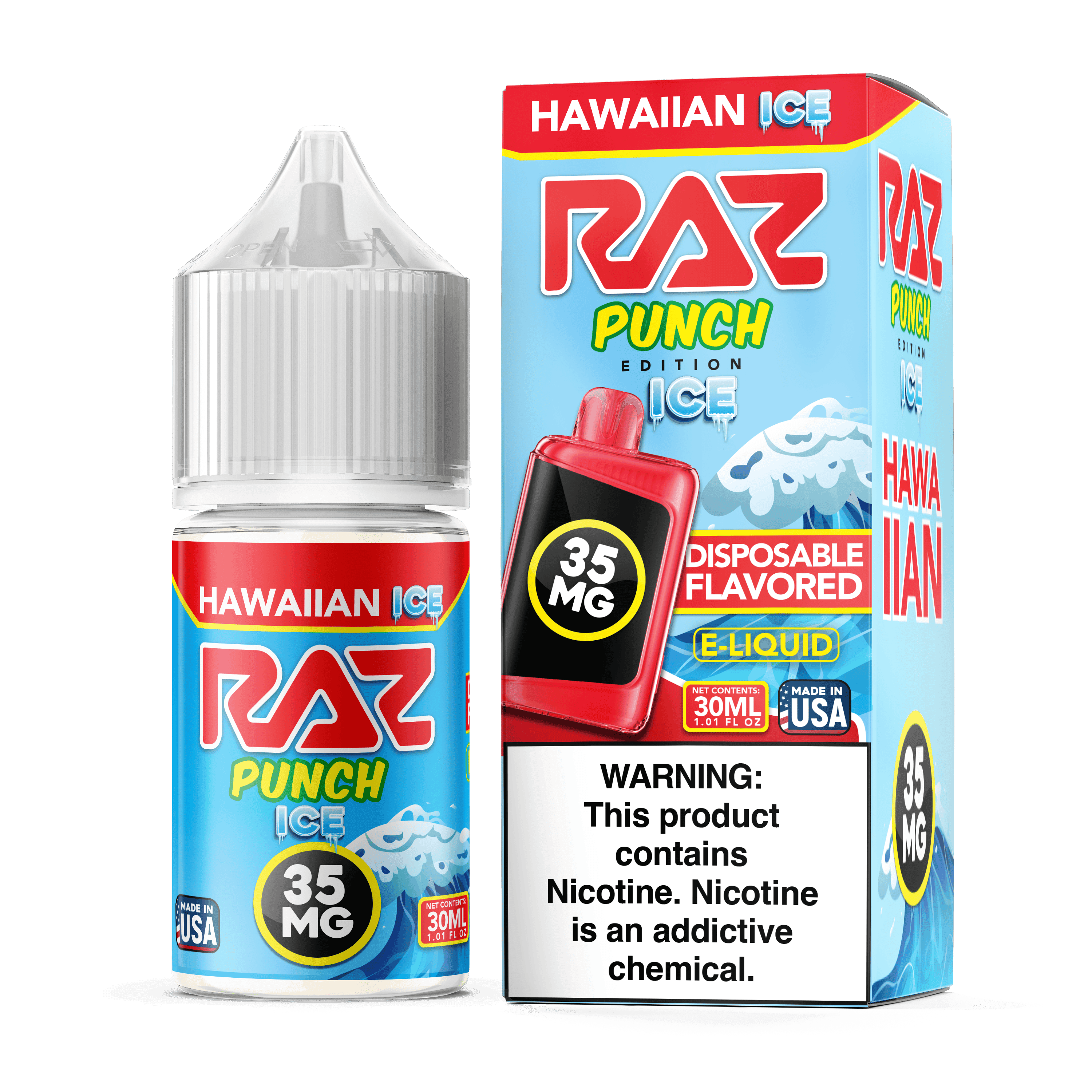 Pod Juice x Raz E-Liquid Salt - 30mL — Hawaiian ICE — 35mg