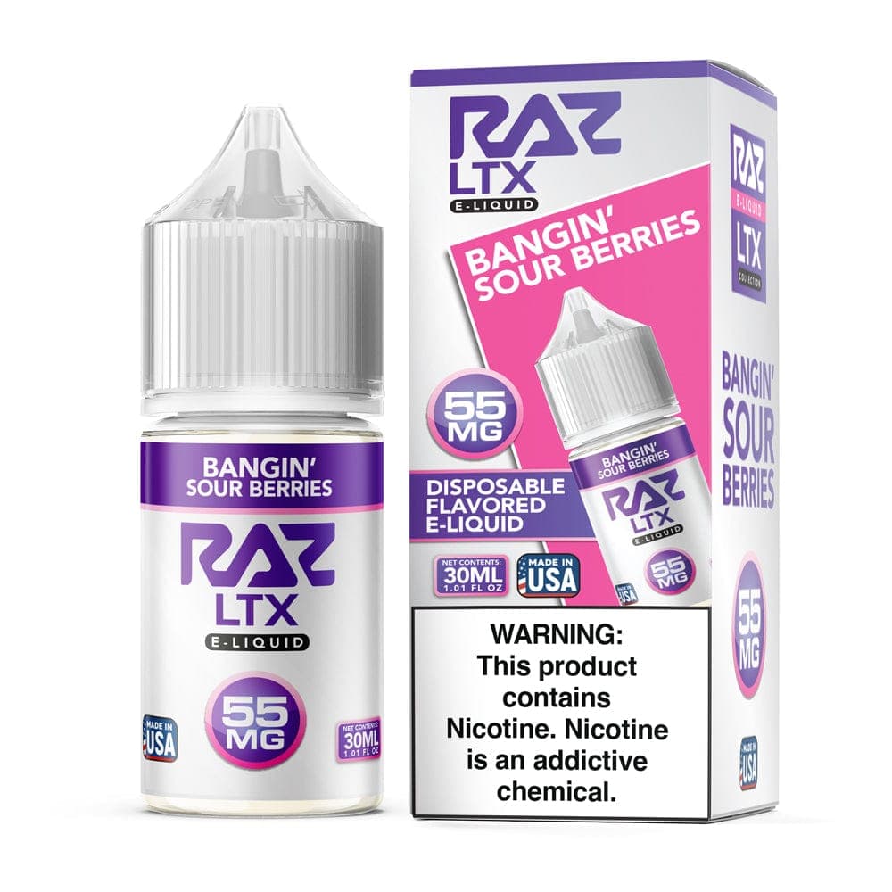 Pod Juice x Raz E-Liquid Salt - 30mL — Bangin Sour Berries — 35mg