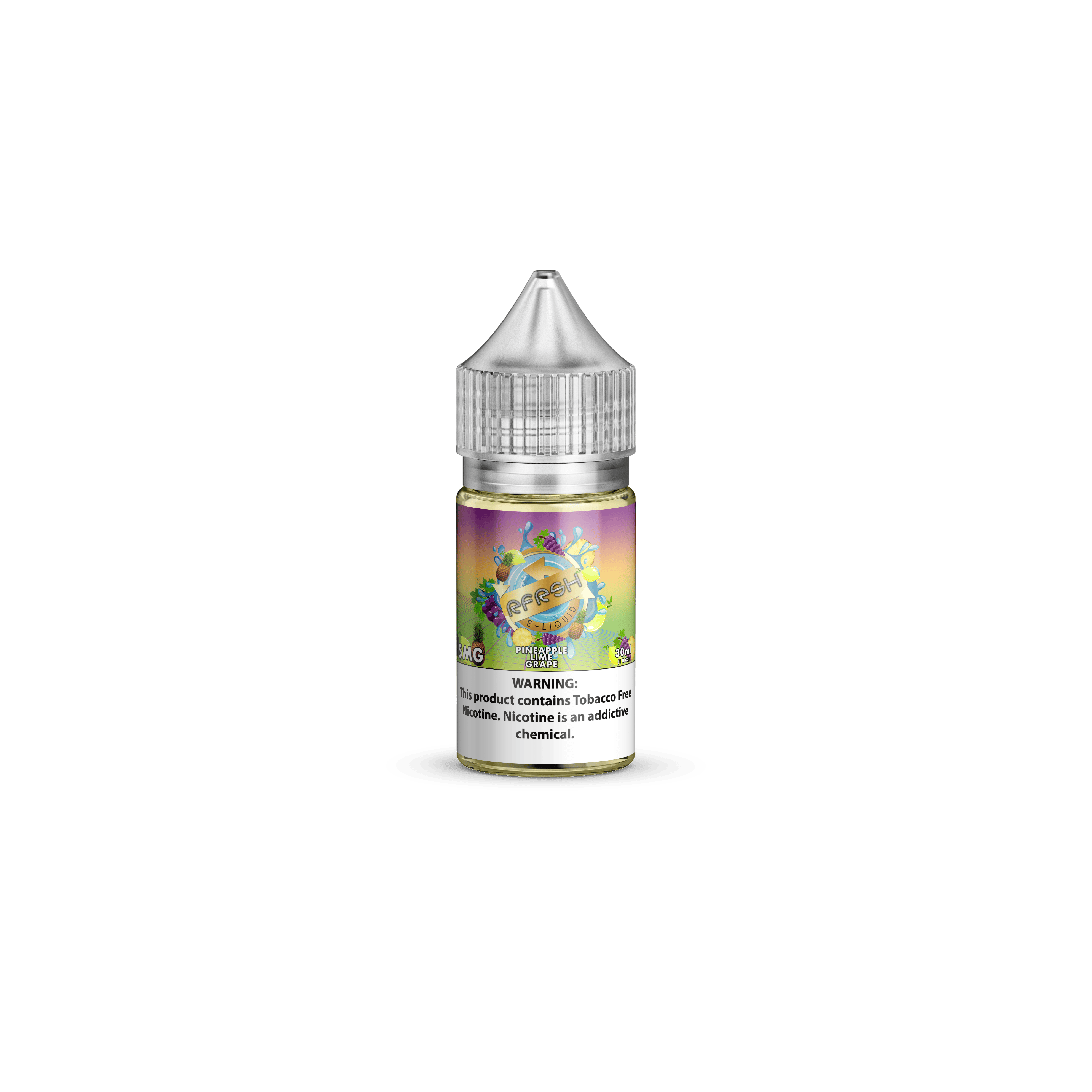North Shore Vapor Salt - 30mL — RFRSH Pineapple Lemon Grape — 35mg
