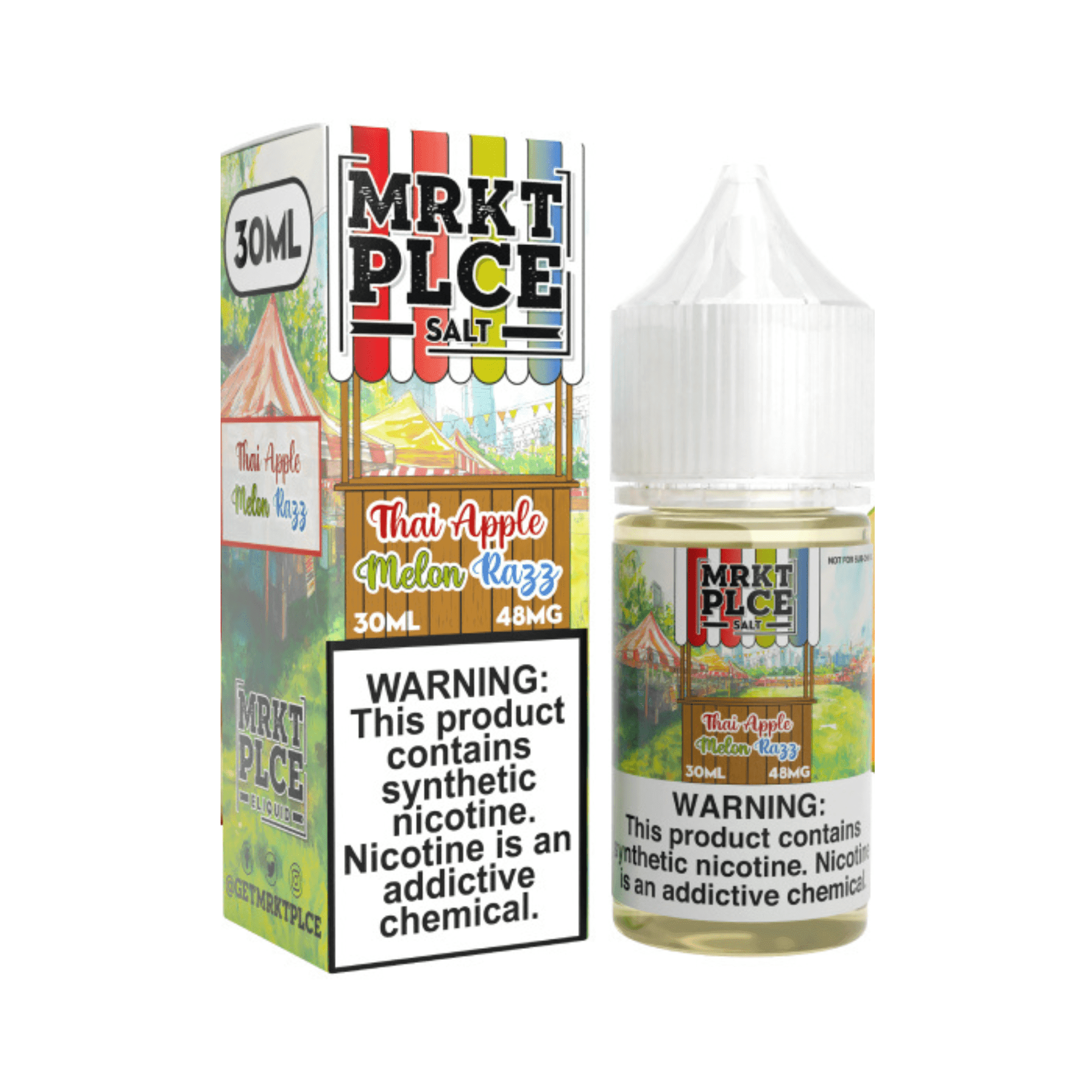 MRKT PLCE Salt - 30mL — Thai Apple Melon Razz — 48mg