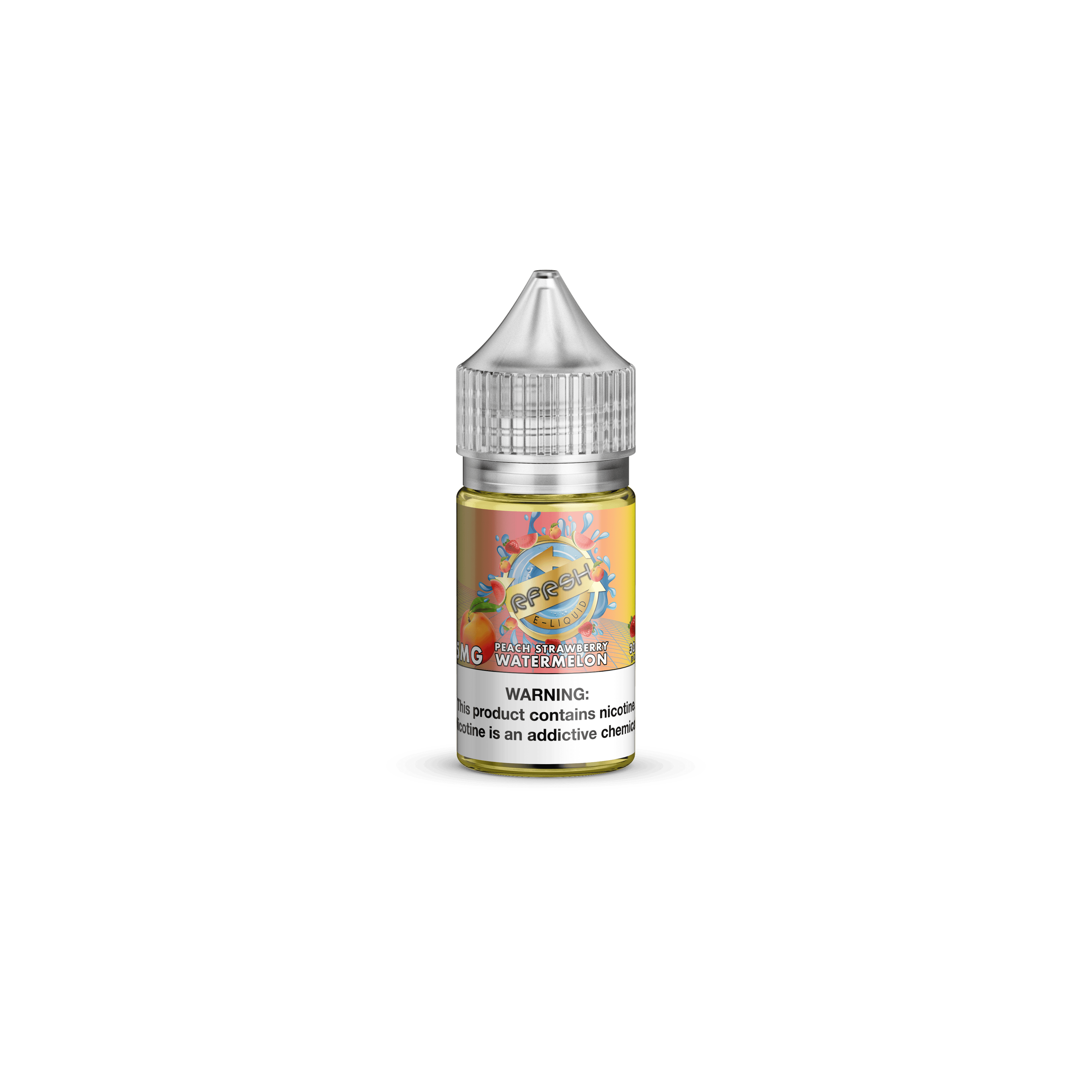 North Shore Vapor Salt - 30mL — RFRSH Peach Strawberry Watermelon — 35mg