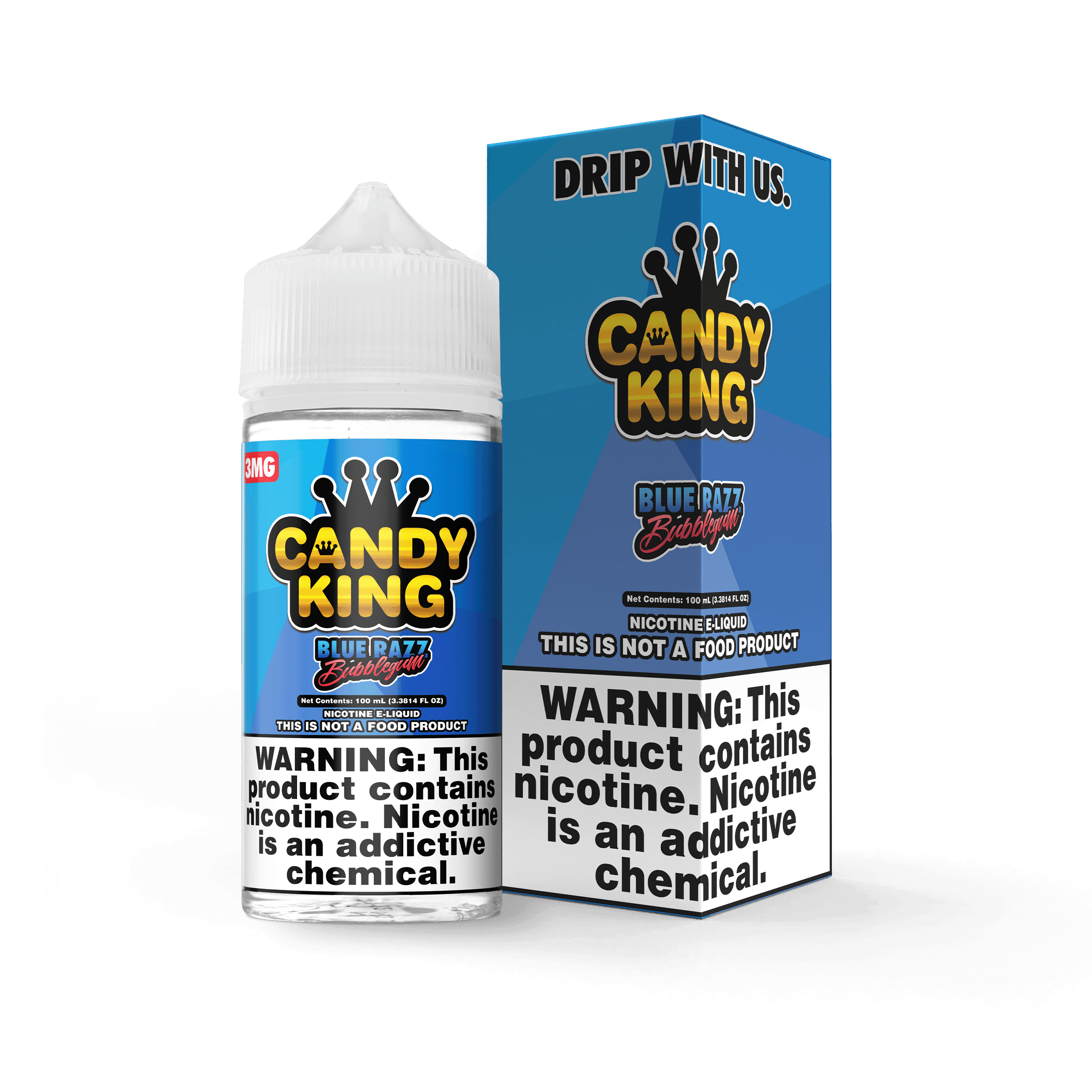 Candy King — Blue Razz Bubblegum — 0mg — 100mL