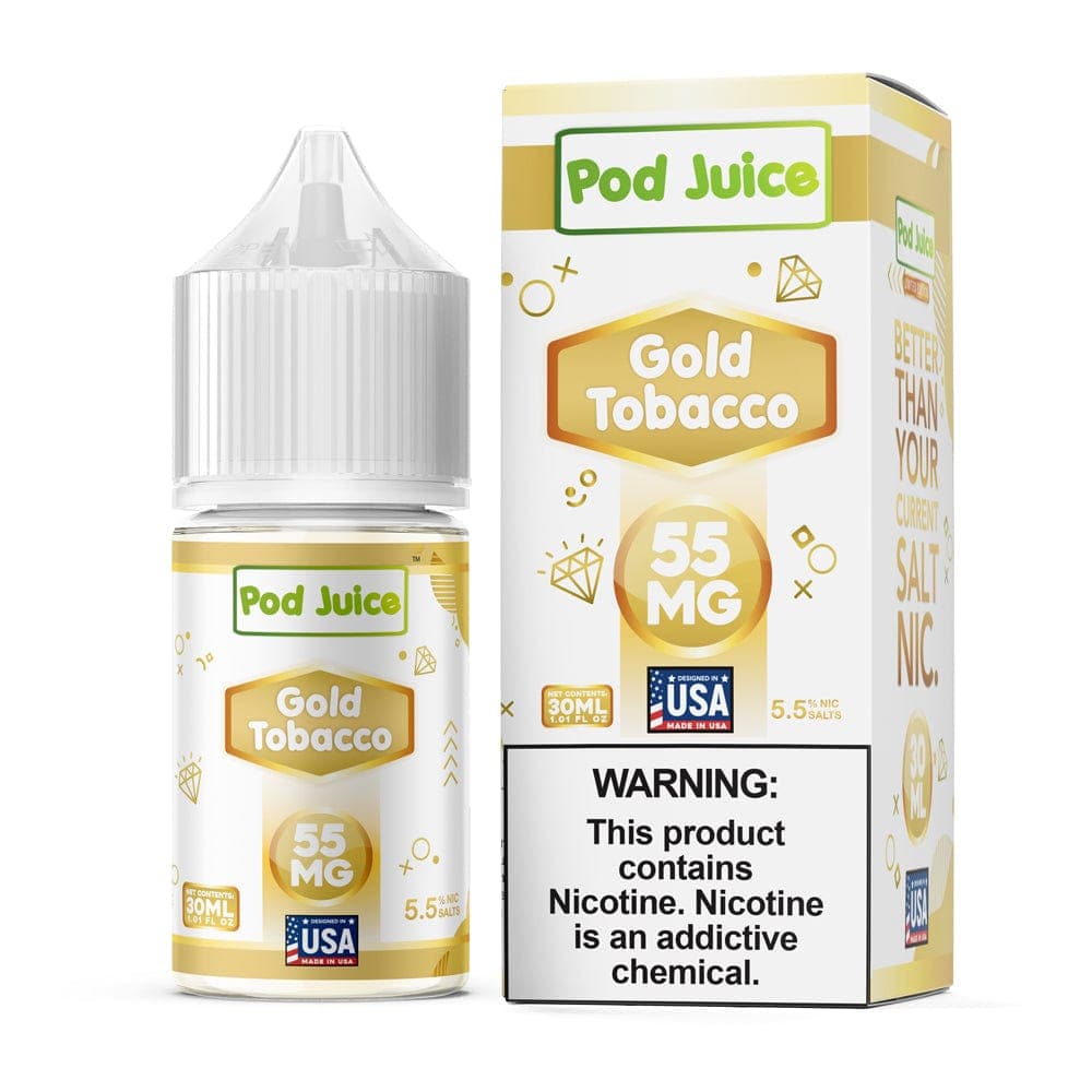 Pod Juice Salt - 30mL — Gold Tobacco — 35mg