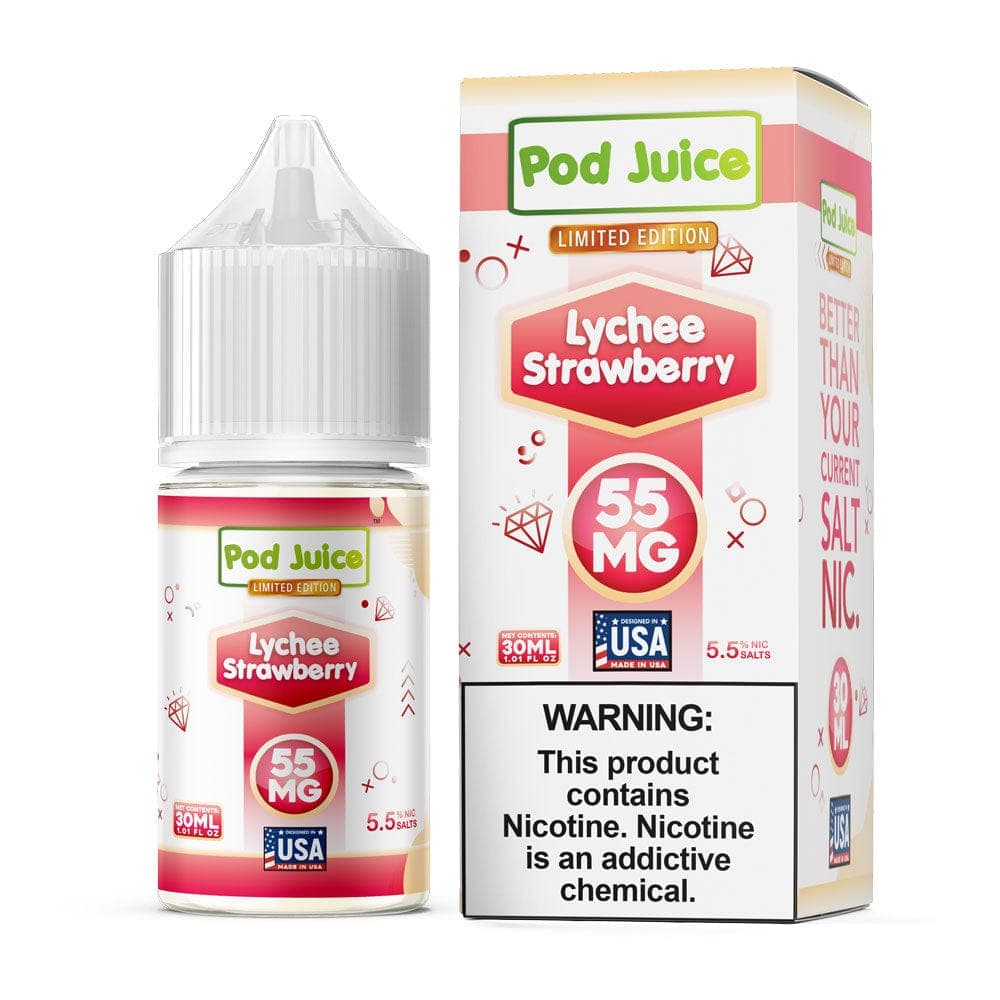 Pod Juice Salt - 30mL — Lychee Strawberry — 35mg