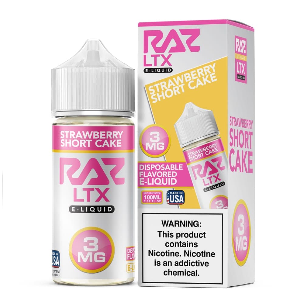 Pod Juice x Raz E-Liquid - 100mL — Strawberry Shortcake — 3mg