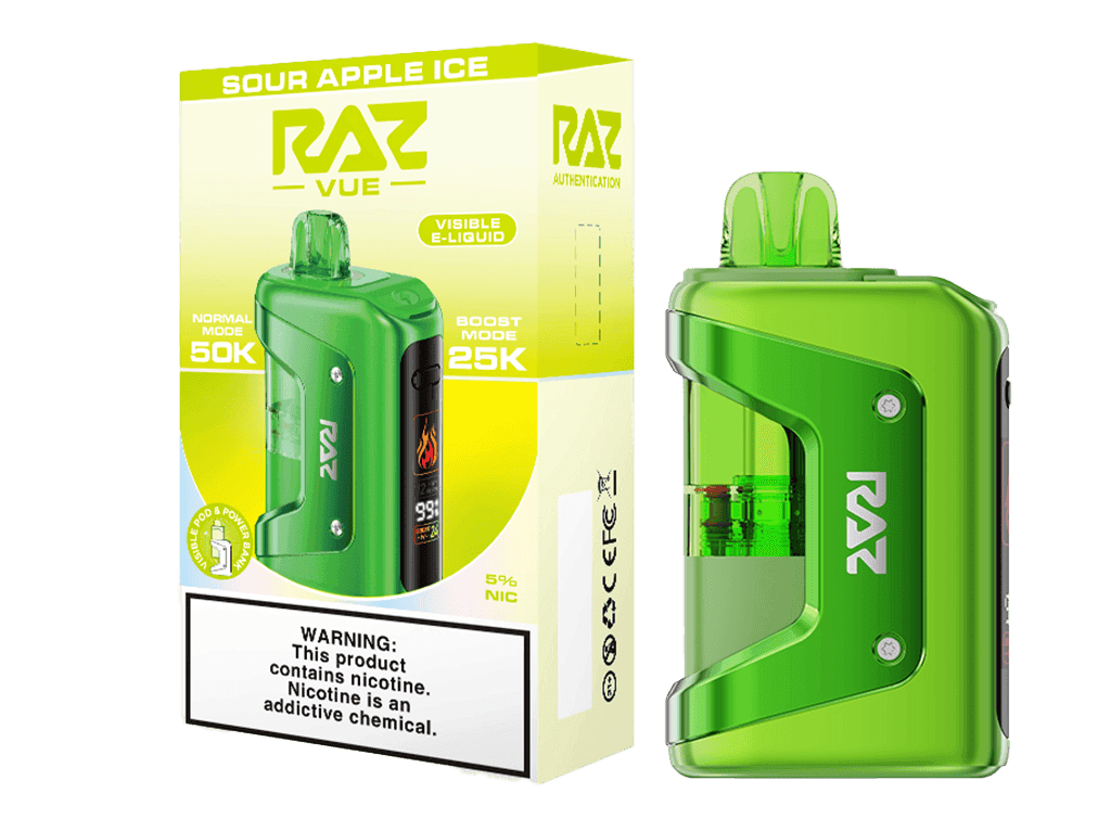 RAZ VUE 50K Disposable Kit — Sour Apple ICE